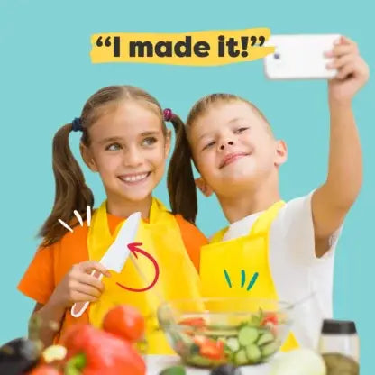 Kids Cutting Board and Knife Set