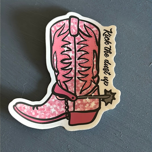 Kick the dust Sticker