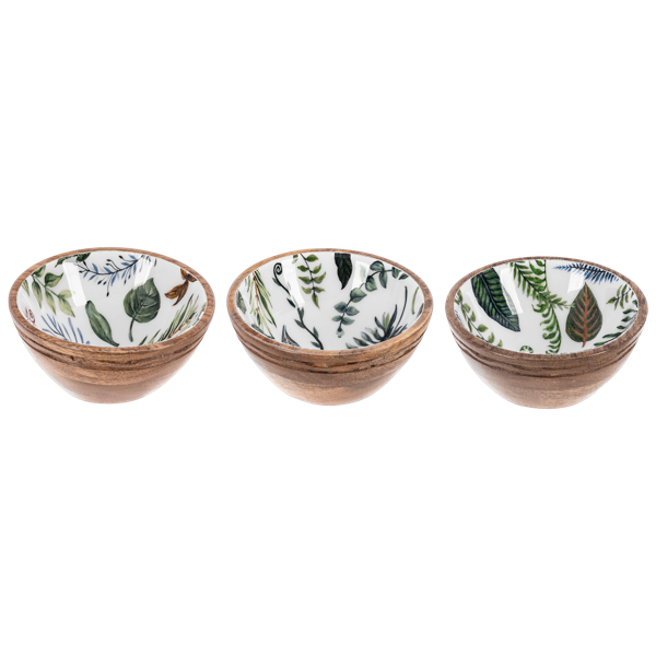 Botanical Mini Wood Bowl