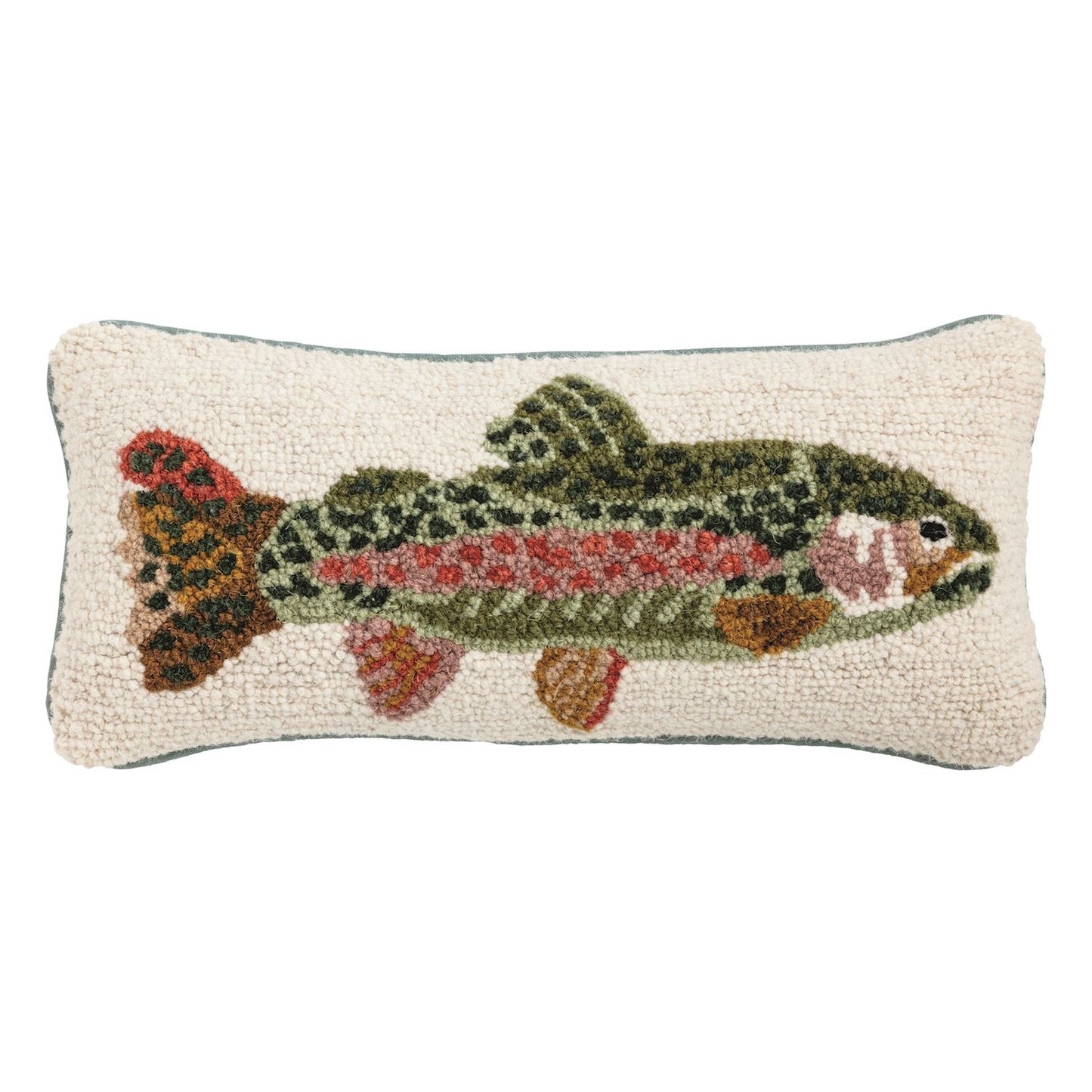 Trout Hooked Pillow