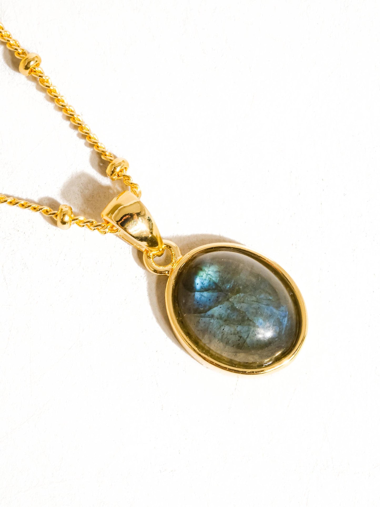 Caillou 18K Gold Assorted Natural Stone Necklace