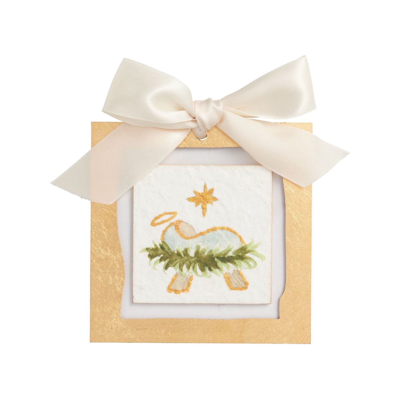 Gold Painted Acrylic Ornaments
