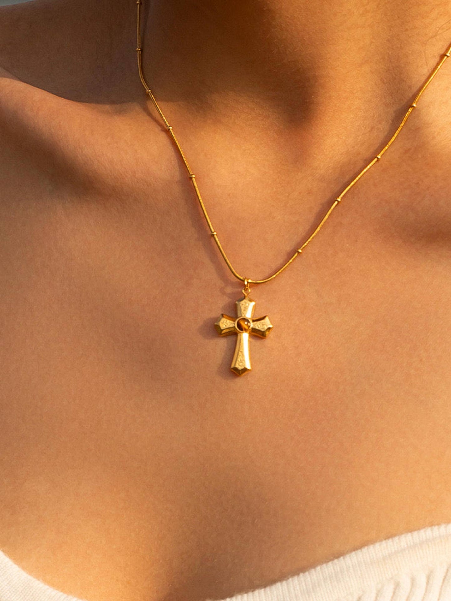 Ayla Cross Necklace