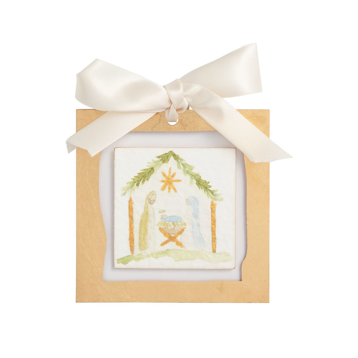 Gold Painted Acrylic Ornaments