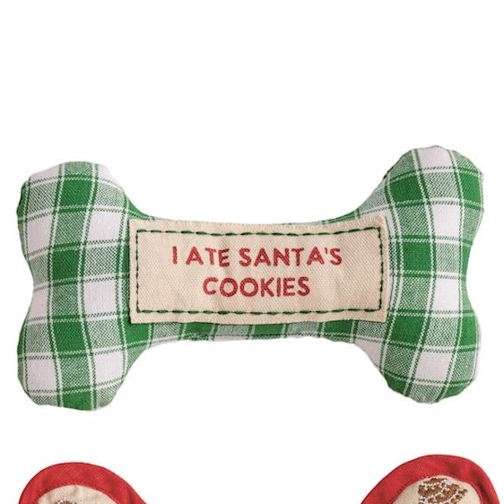 Embroidered Dog Bone Toys