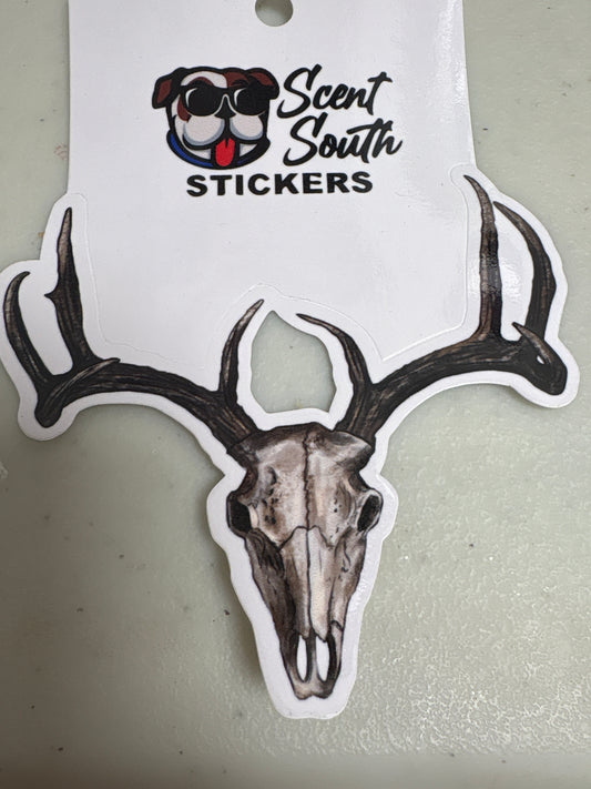 Scent South Stickers – Deer Skull
