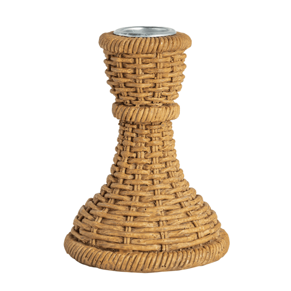 Woven Tapered Candle Holders
