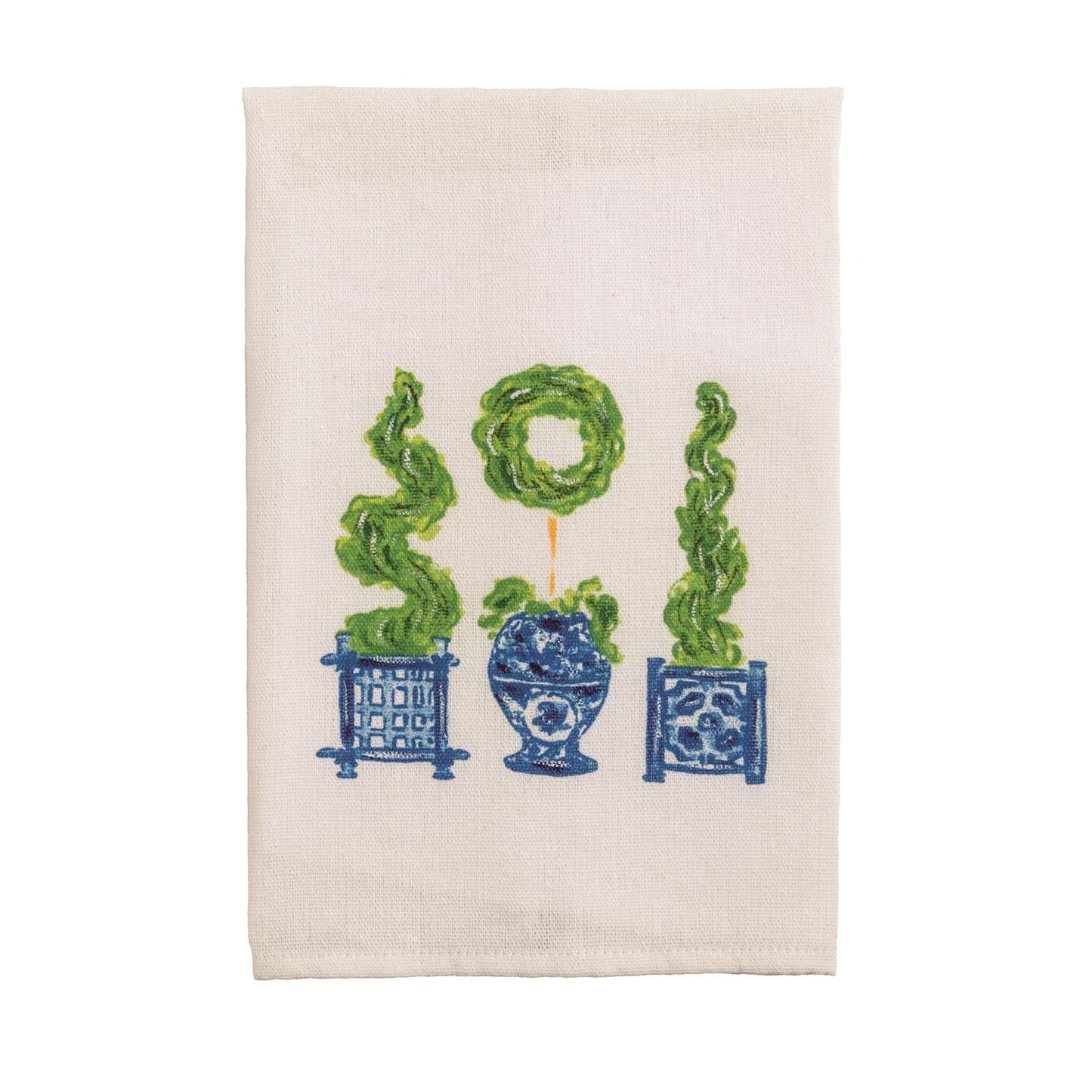 Topiary Painted Towels