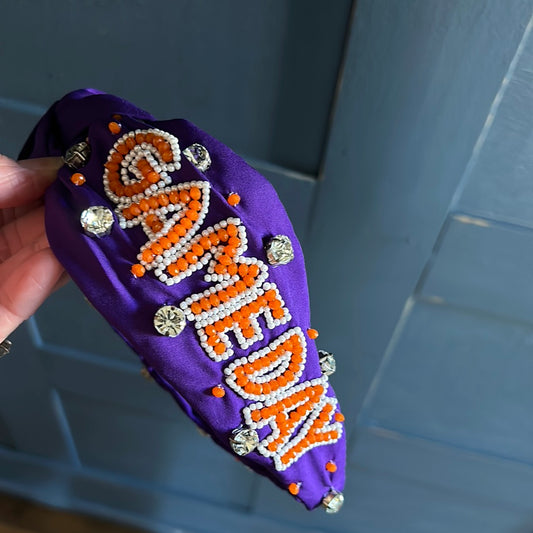 Game day purple headband