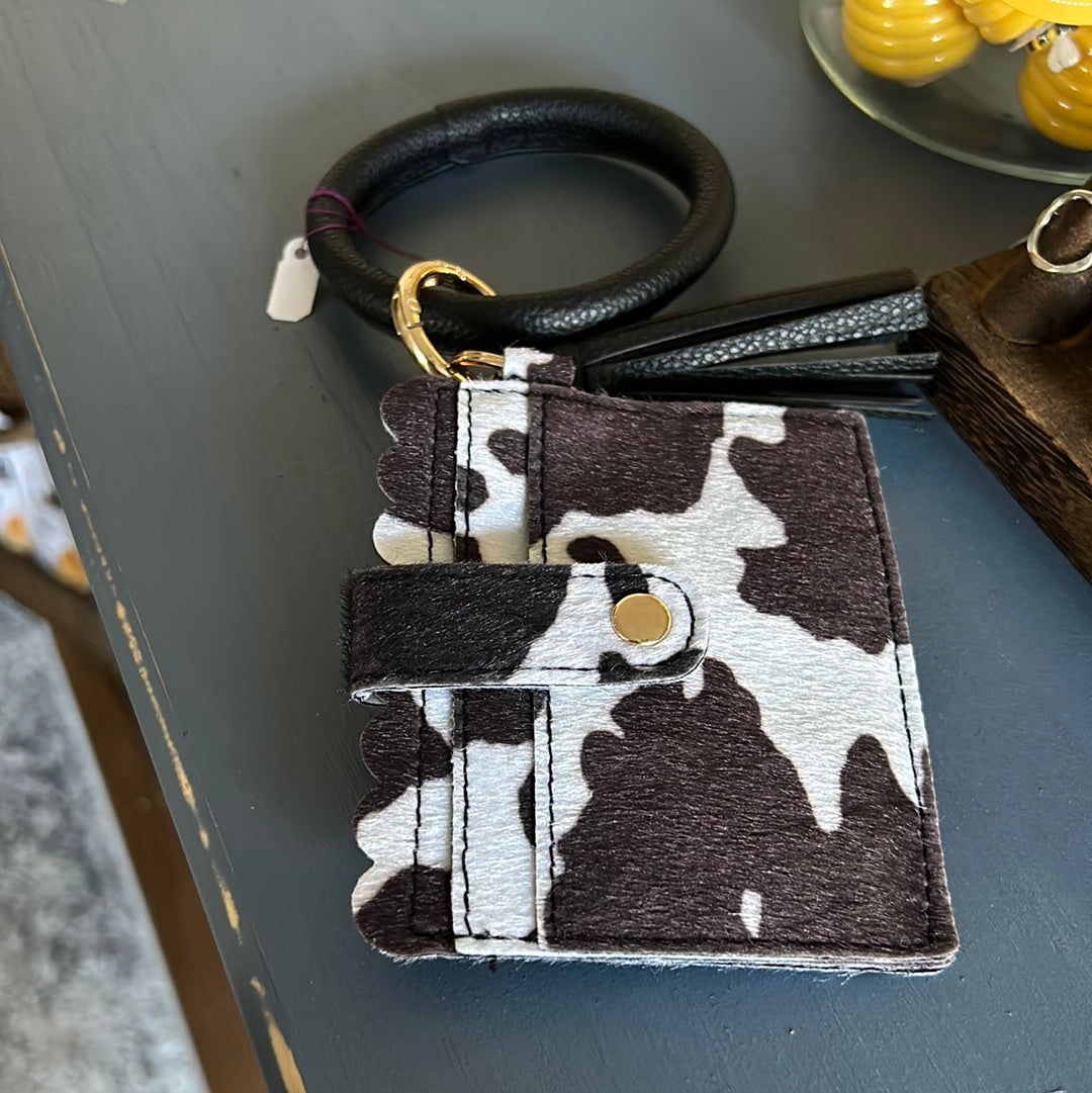 Cowhide Wristlet