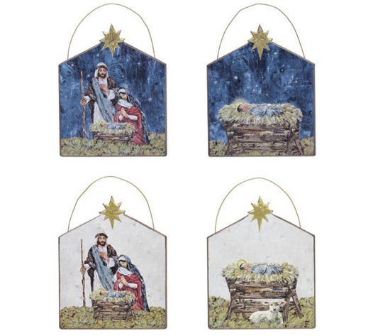 Away in a Manger Assorted Ornaments