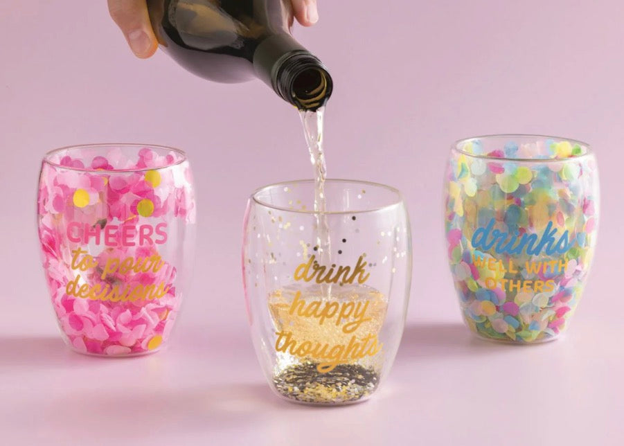 Party Stemless Wine Glasses