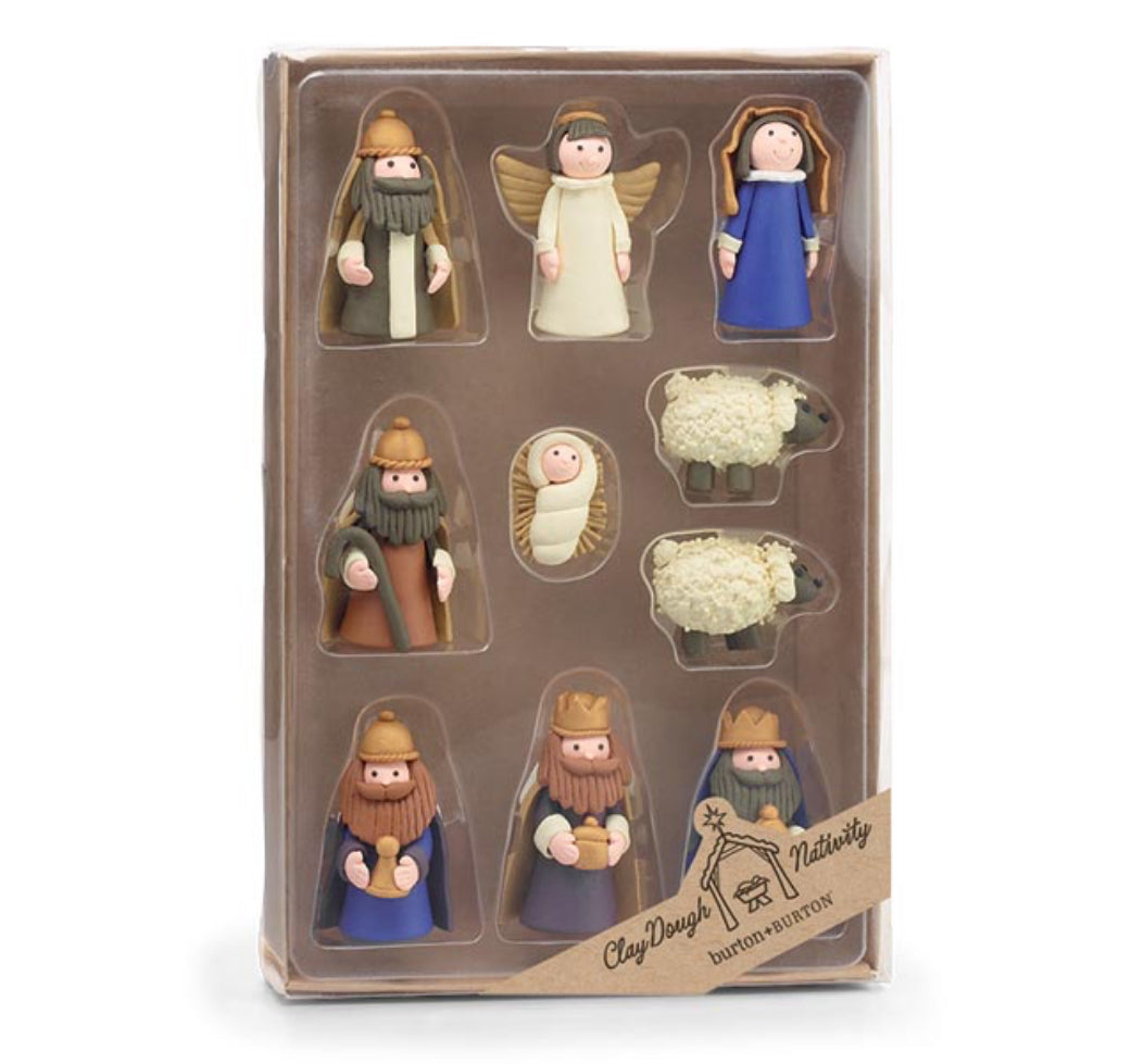 Clay Nativity Set