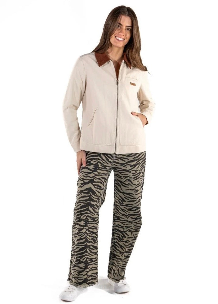 Tiger Print Jeans