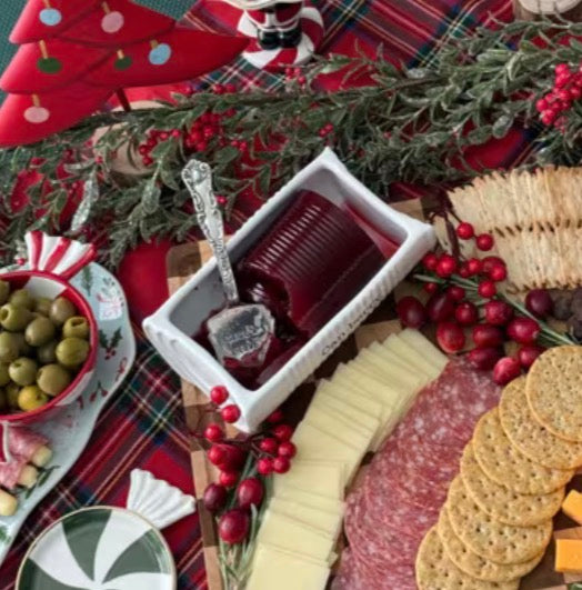 Cranberry Dish Set