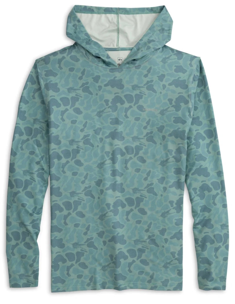 Fly Camo Performance Hoodie — Sage