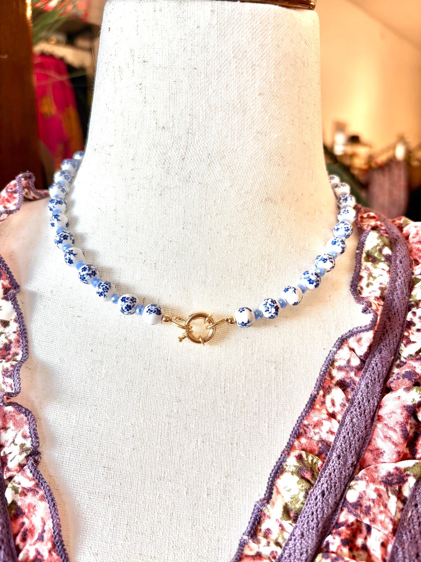 Chinoiserie Beaded Necklace