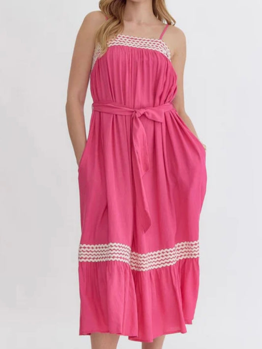 Flamingo Flair Dress