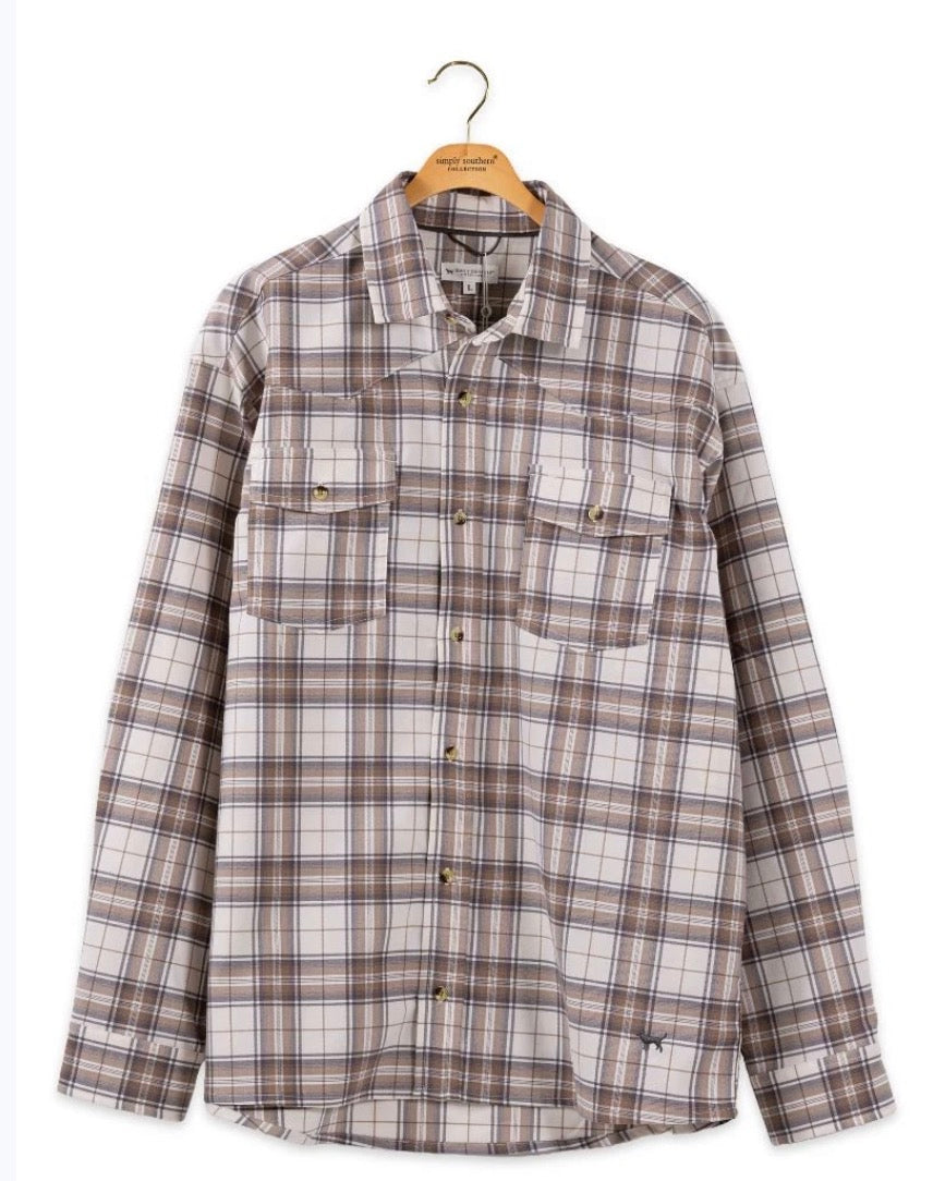 SS Brown Mix Flannel