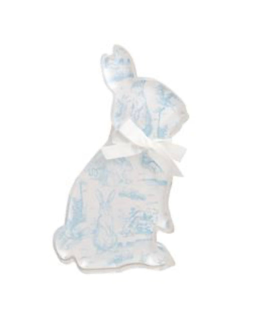 Sitting Up Toile Acrylic Bunny Sitter