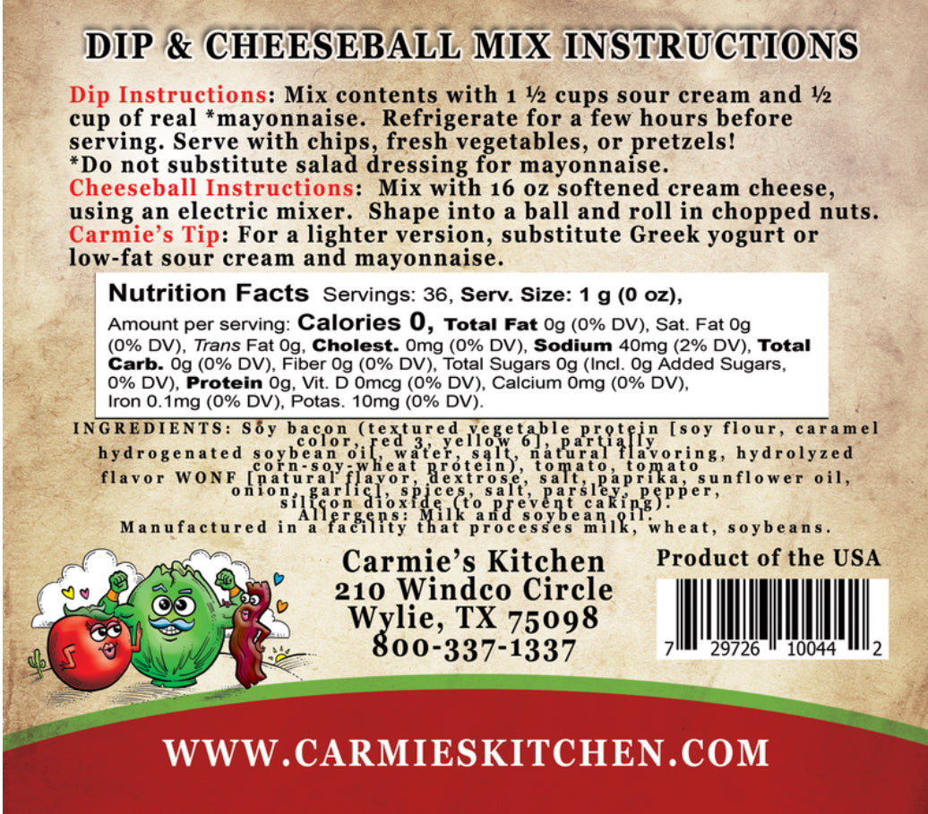 BLT Dip & Cheeseball Mix