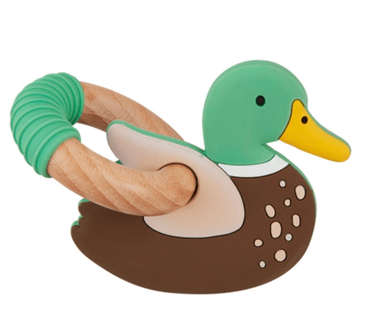 Mallard Duck Ring Silicone Teether