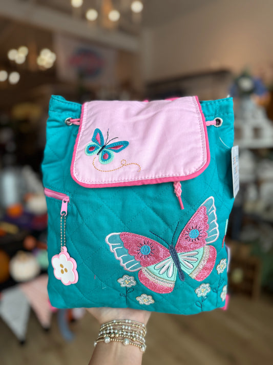 Quilted Backpack — Butterfly
