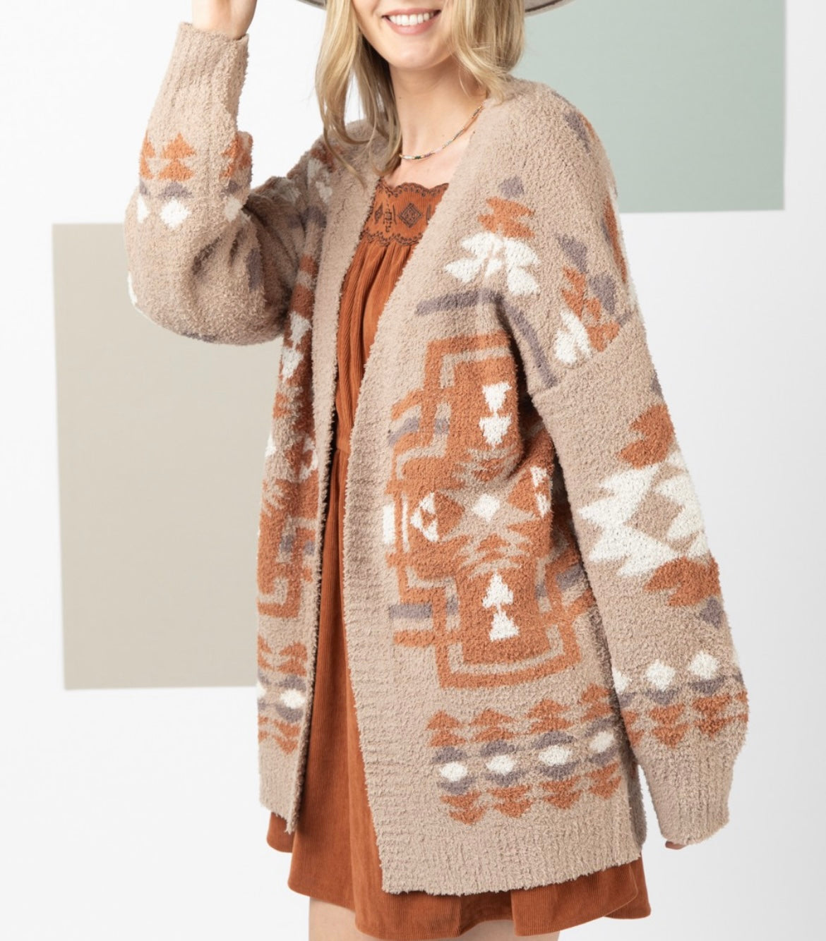 Aztec Knit Cardigan