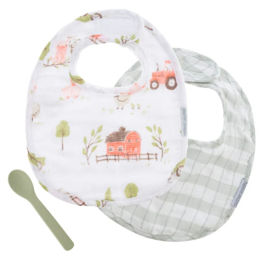 Baby Bib Set — Farm