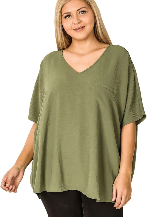 Dolman Sleeve Top - Olive