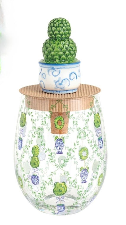Topiary Stemless Glass