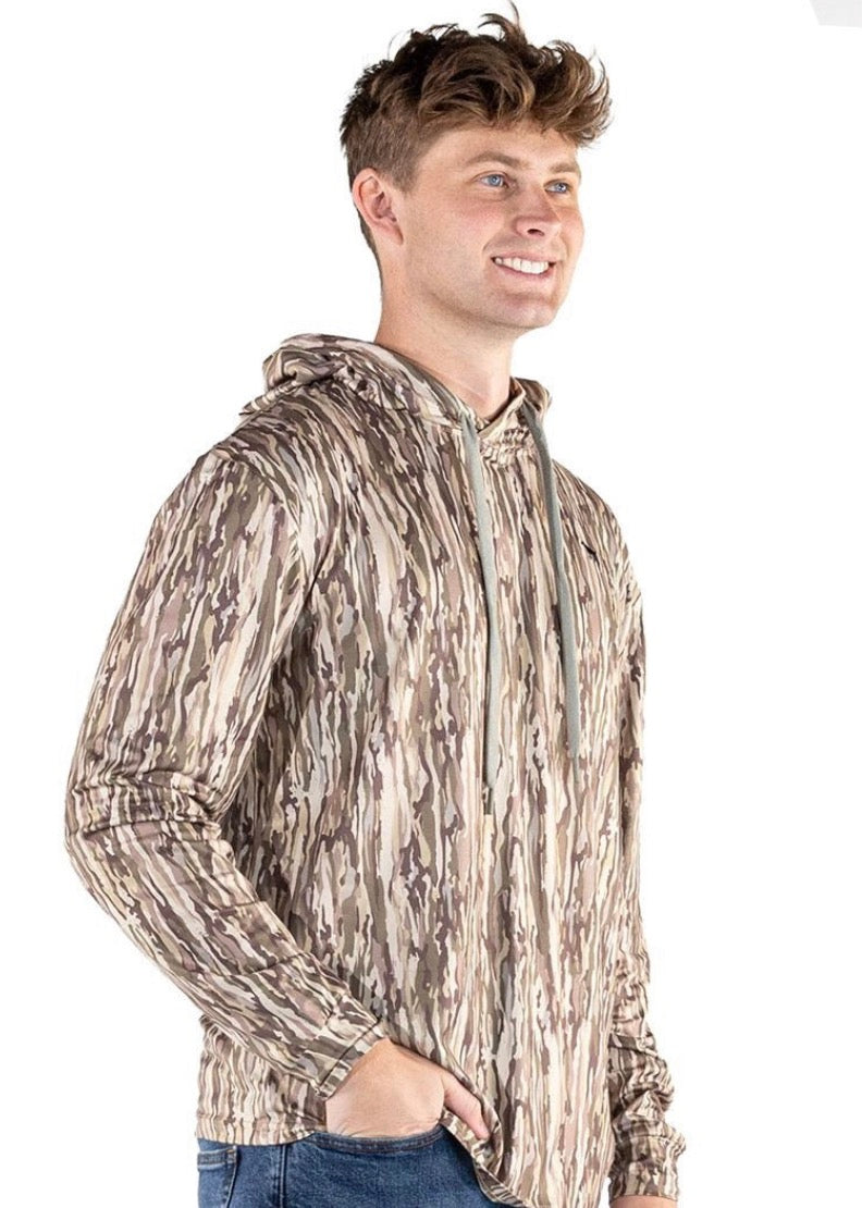 SS Performance Hoodie — Gray Camo