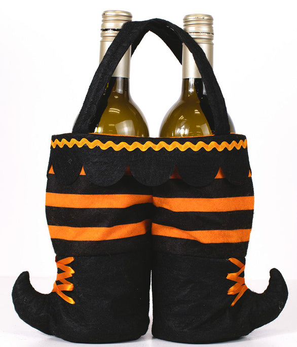 Witch Boots Wine Tote