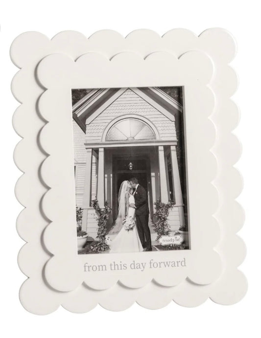 This Day Forward Scalloped Frame