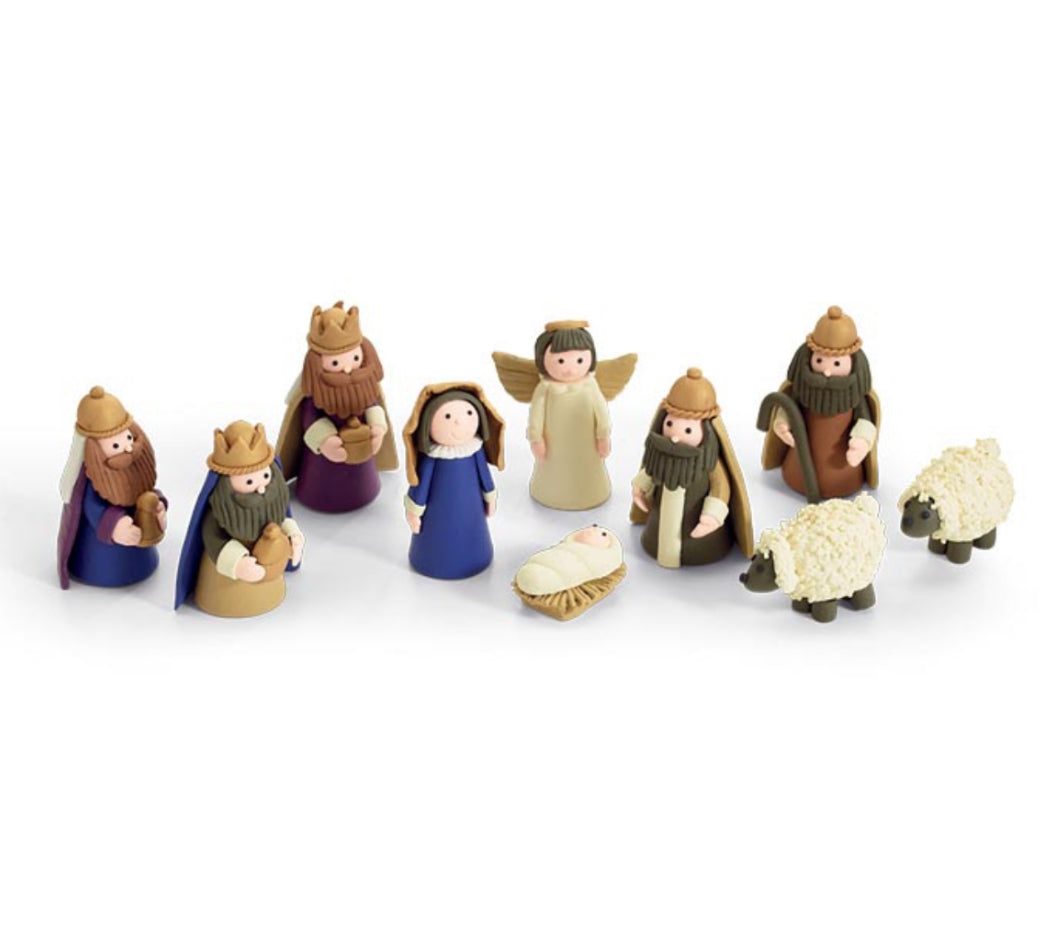 Clay Nativity Set