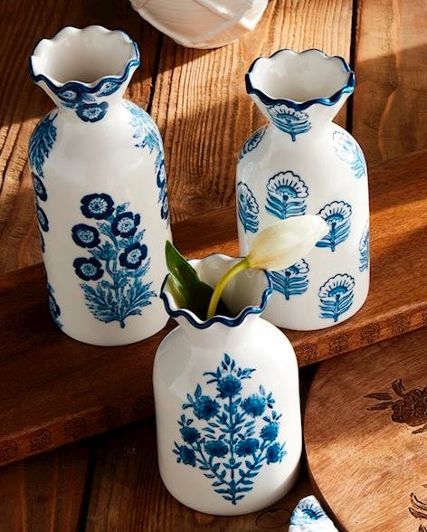 Block Print Vases
