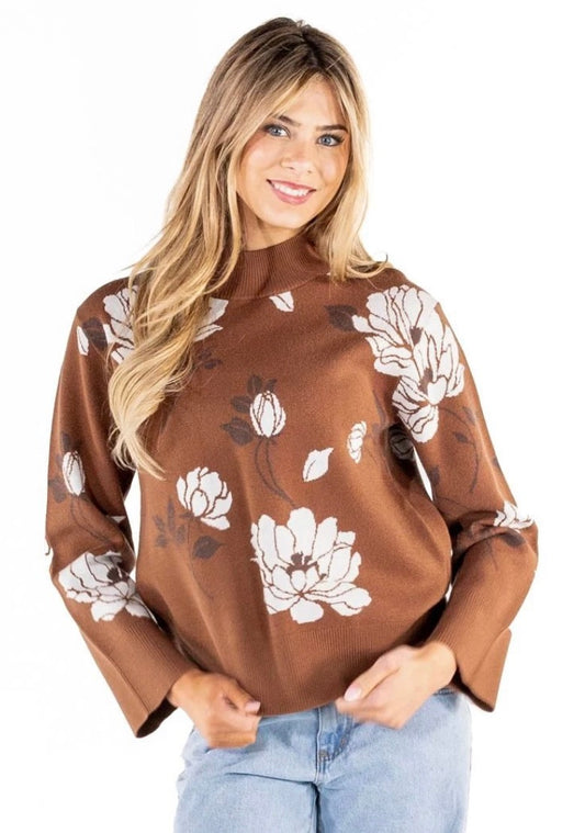 Lotus Floral Sweater