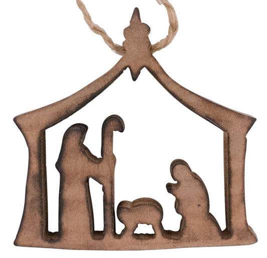 Manger Cutout Ornament