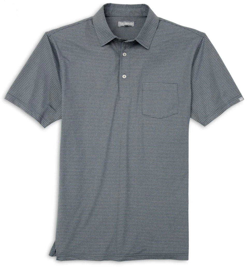 REEF CLUB Performance Polo - Heather Navy