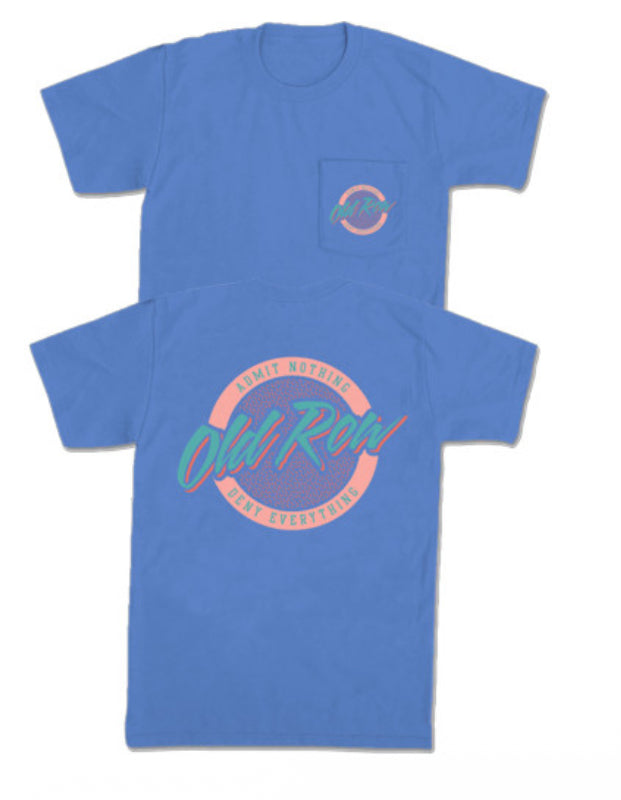 Old Row — Ocean Blue Logo T-Shirt