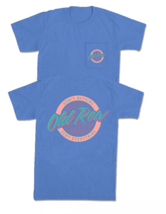Old Row — Ocean Blue Logo T-Shirt