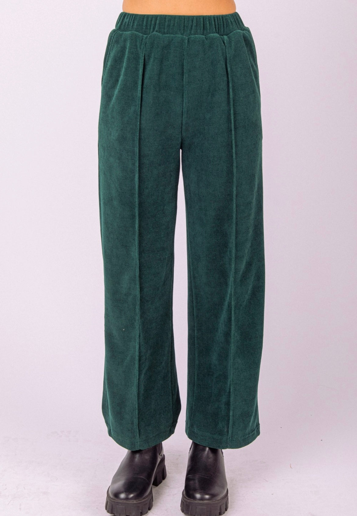 Linda Corduroy Pleated Pants