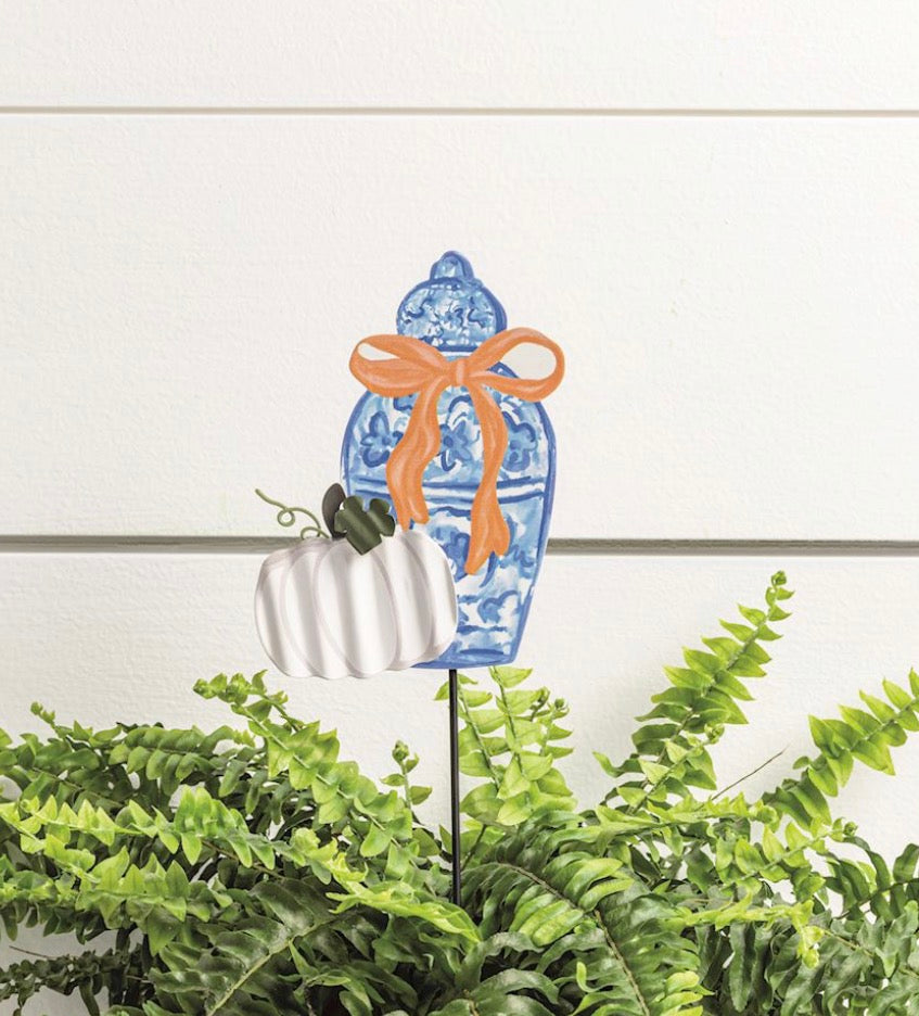 Fall Chinoiserie Plant Stakes