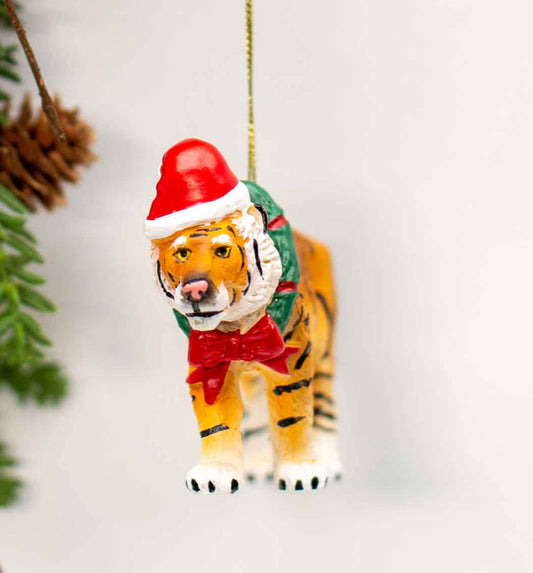 Christmas Tiger Ornament