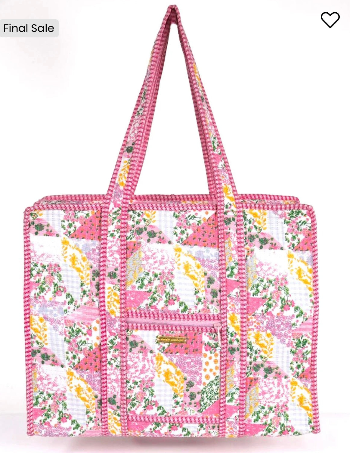 Floral Quilted Tote