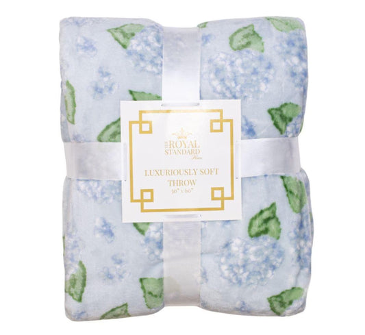 Hydrangea Throw Blanket