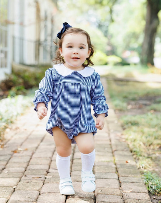 Lottie Bubble — Navy Stripe