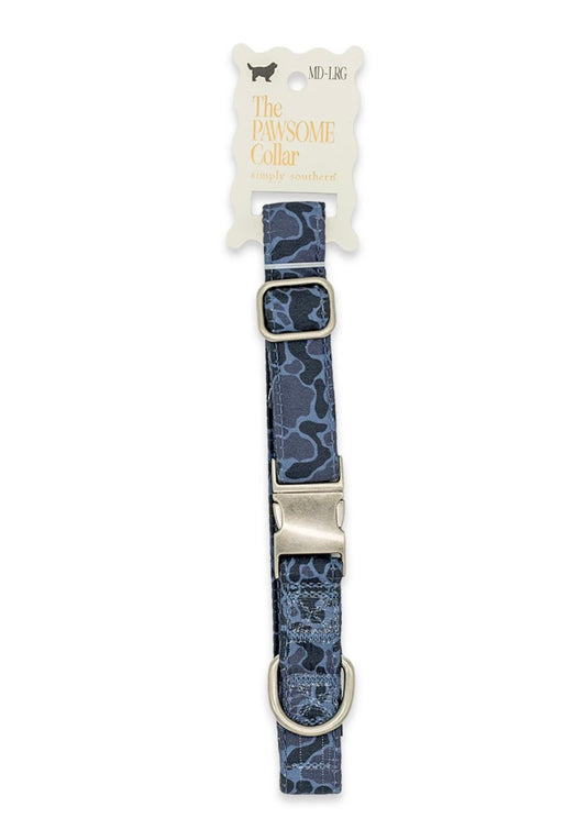 Blue Camo Pet Collar