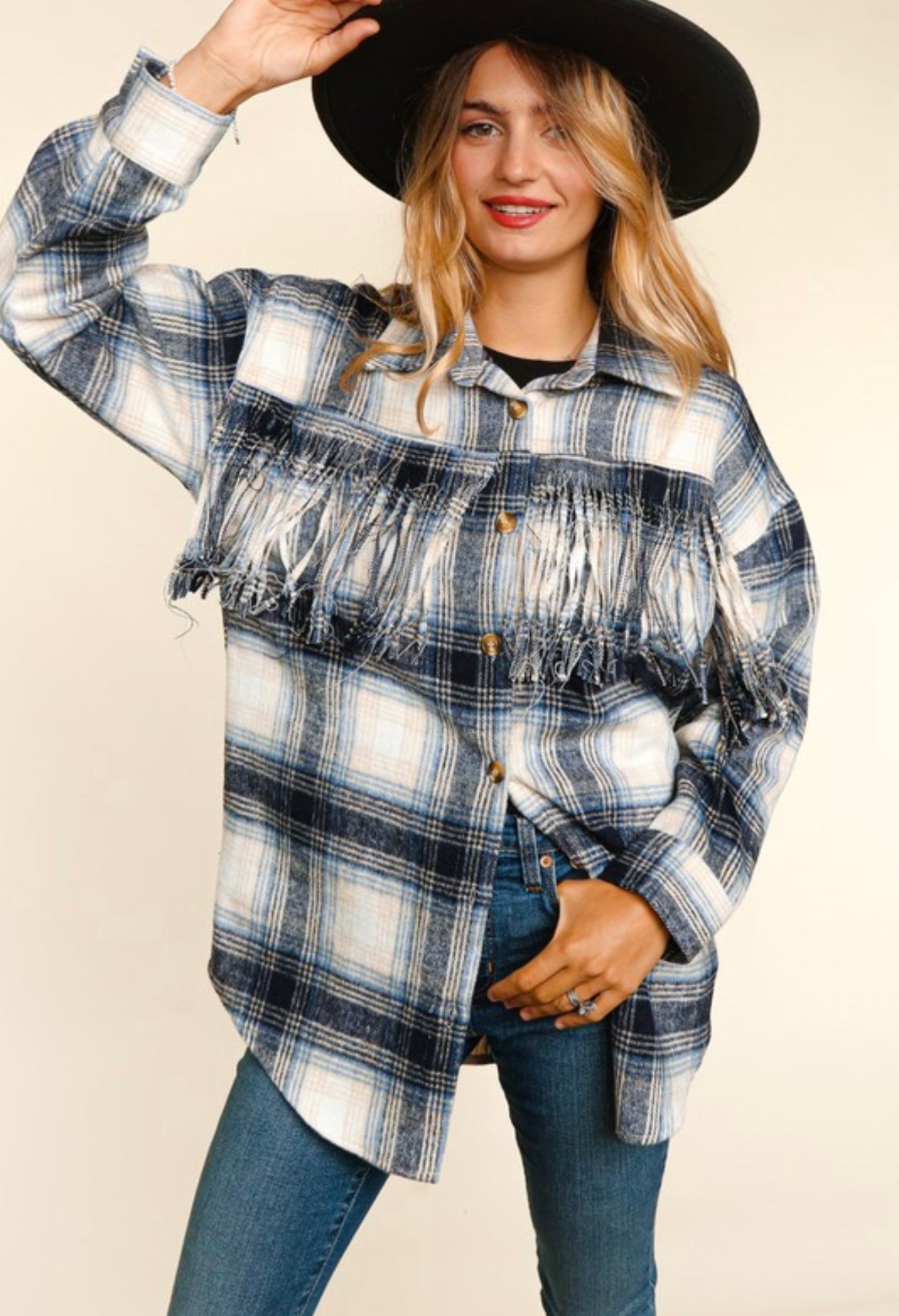 Sydney Fringe Flannel Shacket