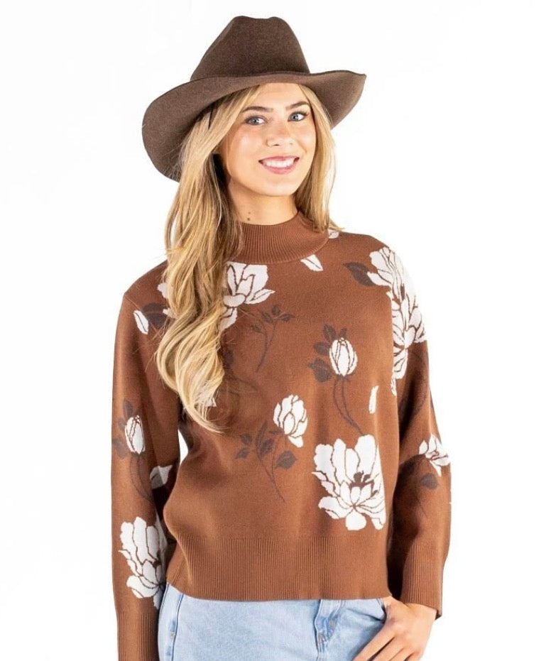 Lotus Floral Sweater